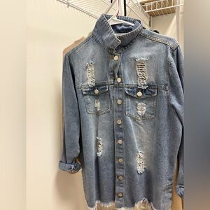 Distressed Denim Jacket